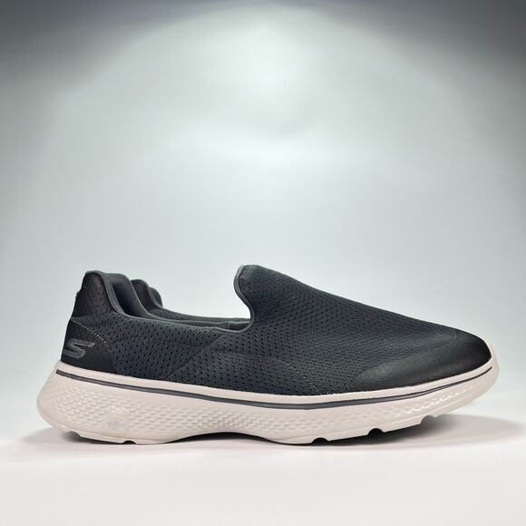Skechers GOwalk 4 Grey Slip On Walking Shoes Sneakers 54152EWW Men’s Size 9.5 - Picture 1 of 10